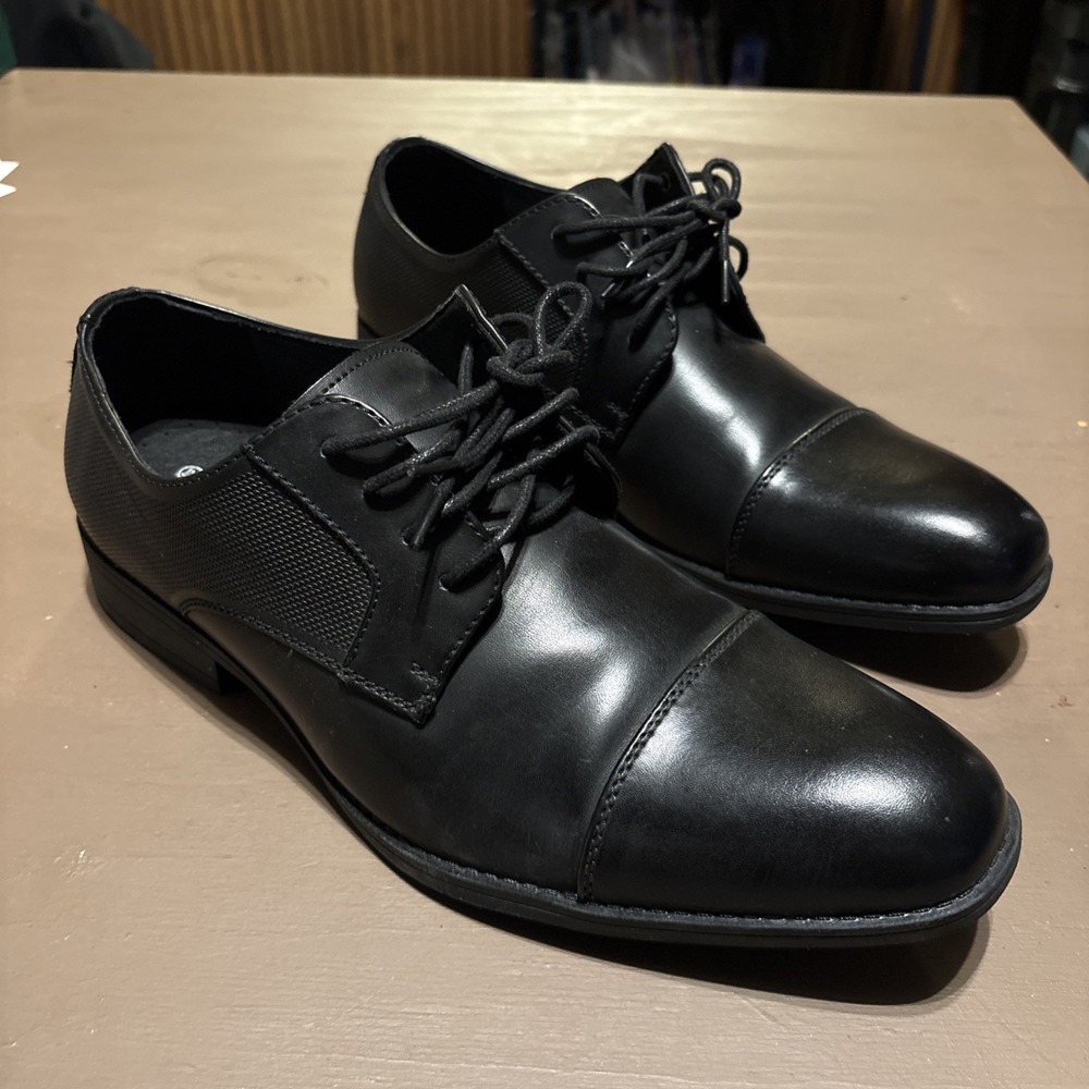 Bruno Marc Men's Black Dress Shoes Sz 10.5 SBOX222M Business Formal